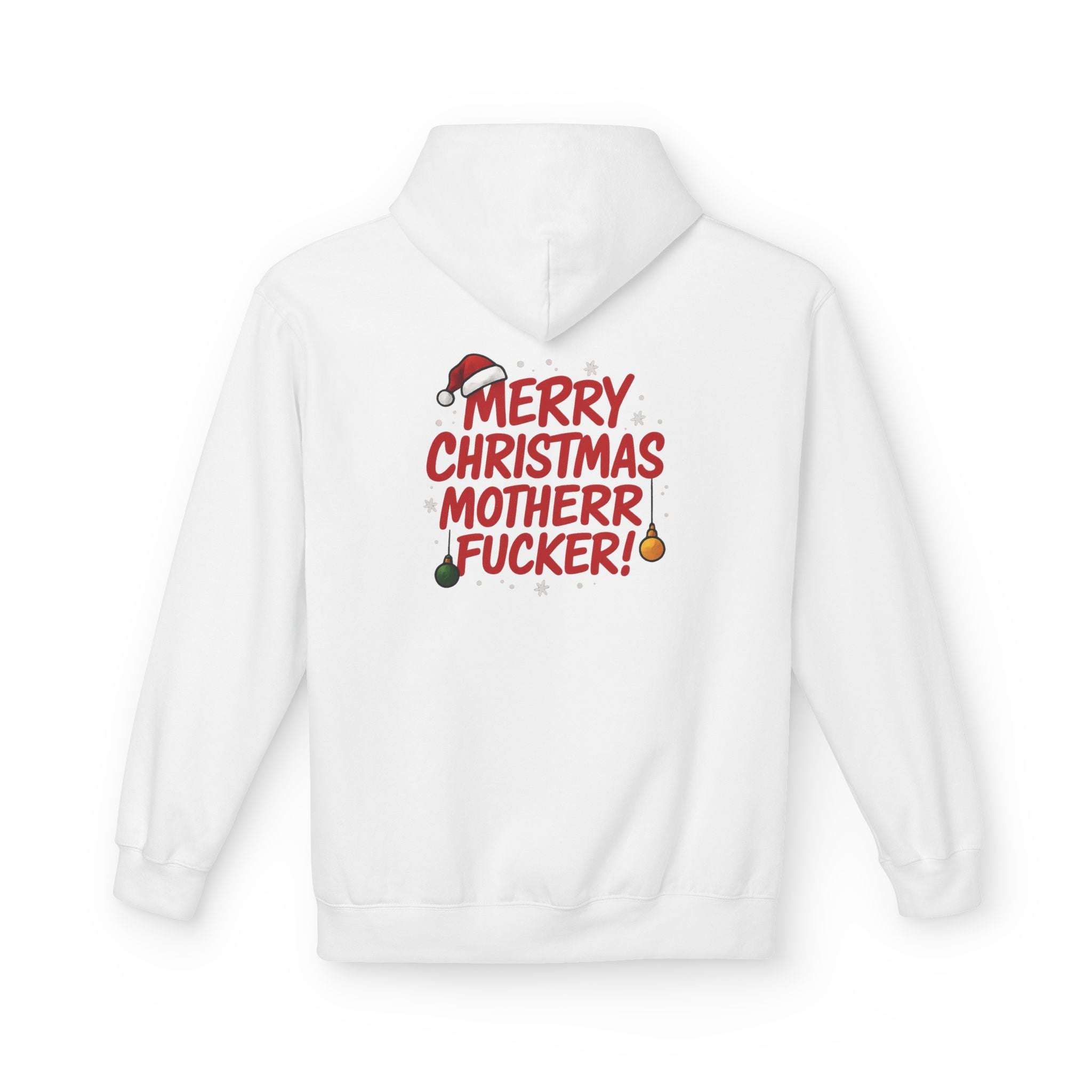 Christmas Hoodie — “Merry Christmas Mother Fucker!” Holiday Graphic Pullover